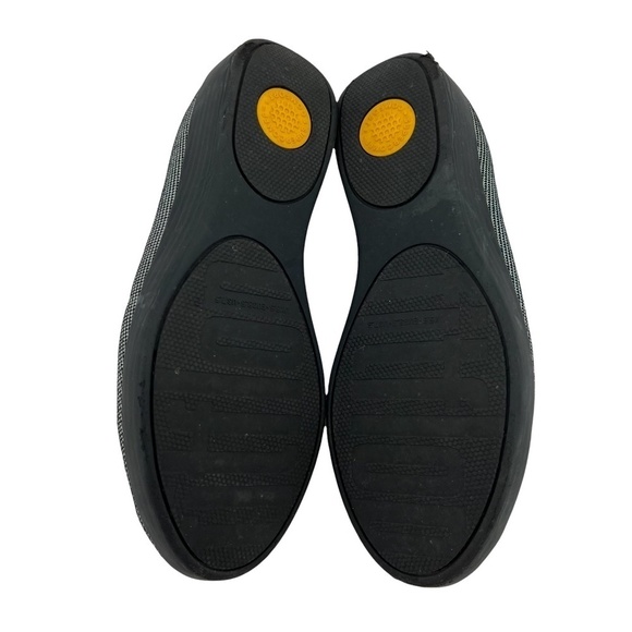 Fitflop Black Superskate Houndstooth Slip-On Loafers Size 7.5 Women’s - Picture 7 of 9